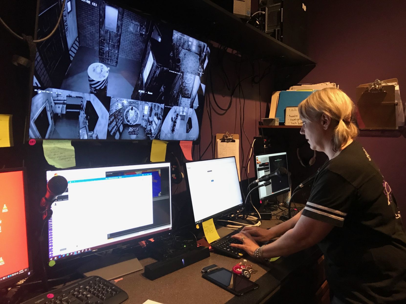 Shannon Johnson at the controls of Napa's escape room the Grape Escape.